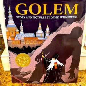 GOLEM - CALDECOTT MEDAL HARDCOVER BOOK STORY AND PICTURES BY DAVID WISNIEWSKI